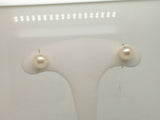 14Kt. White Gold 7Mm Fresh Water Pearl Stud Earrings