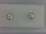 14KT YELLOW GOLD 7MM AA CULTURED PEARL STUD EARRINGS