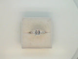 14Kt. White Gold 0.17Ctdw Natural Baguette Diamond Semi Mount For A 7X5mm Emerald Cut