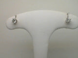 14kt. White Gold 1/3ctdw H/I Si2 Round Natural Four prong Stud Earrings