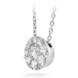 Hearts on Fire 1.0 ctdw Tessa round Natural Round diamond pendant