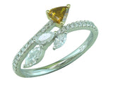 14kt White Gold 0.77ctdw Natural Diamond Fashion Ring