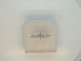 14Kt. White Gold 0.01Ctd. Natural Diamond Six Prong Semi Mount For A 6.5mm