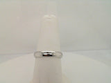 14 Karat  White Gold 4 mm Lite Comfort Fit Wedding Ring Size 8