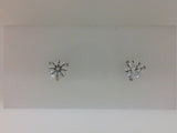 18kt. White Gold  1 ctdw. Hearts On Fire I/J Vs2  Classic Natural Diamond Three Prong Stud Earrings