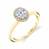 14Kt. Yellow Gold "Elsie" Semi Mount by Sylvie