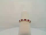 14Kt. Yellow Gold 0.32ctdw 0.47ctgw Natural Round Diamond and Genuine Round Ruby Ring