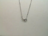 18Kt. White Gold 1.15Mm 20" Diamond Cut Cable Chain With Lobster Clasp