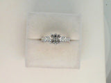 14Kt. White Gold 1.47Ctdw Natural Round Diamond Crown Head Semi Mount Center Sold Separately