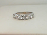 14Kt. White Gold  1- 1/3 Ctdw Shared Prong Wedding Ring