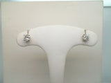 14kt. White Gold 0.75ctdw H-I Si2 Four Prong Natural Diamond Stud Earrings