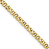 10kt Yellow Gold 4.25mm Solid Miami Cuban Chain 20"
