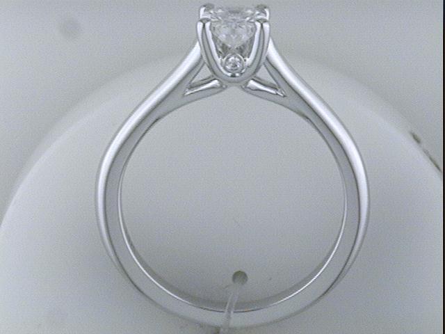 Platinum Four Prong Oval Solitaire Engagement Ring
