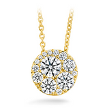 18Kt. Yellow Gold 1/2 ctdw. Tessa Circle Natural Diamond Pendant By Hearts On Fire