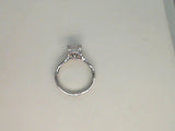 14kt. White Gold Natural Round Diamond Infinity shank with Hidden Halo Semi Mount