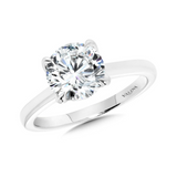 14kt. White Gold 0.07ctdw Natural Round Diamond Four prong for a 2ct. Round by Valina