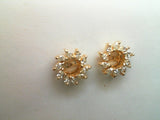 14kt yellow gold 20=1.00ctdw Marquise diamond earring jackets