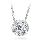 Hearts on Fire 1.0 ctdw Tessa round Natural Round diamond pendant