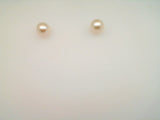 14kt Yellow Gold 6-6.5mm Fresh Water Pearl Stud Earrings