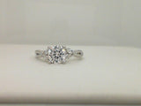 14kt. White Gold Natural Marquise shaped diamond Semi Mount