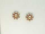 14kt. Yellow Gold 0.64ctdw Natural Round Diamond I1 H Earring Jackets