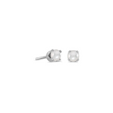 14Kt. White Gold 3 mm Genuine Pearl Stud Pierced Earrings
