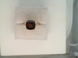 14Kt Yellow Fashion Ring With One 5.85Ct Cushion Garnet And 12=0.06Tw Round Natural Diamonds