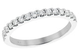 14Kt. White Gold 15=0.26ctdw Natural Round Diamond Shared Prong Wedding Ring