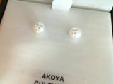 14Kt. Yellow Gold 5Mm "Aa" Akoya Stud Earrings